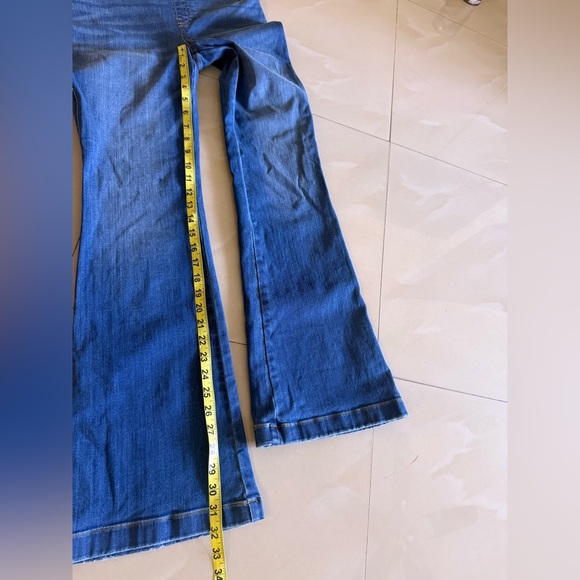 SPANX Flare Jeans Midnight Shade M Regular pull on blue jeans - Picture 8 of 15